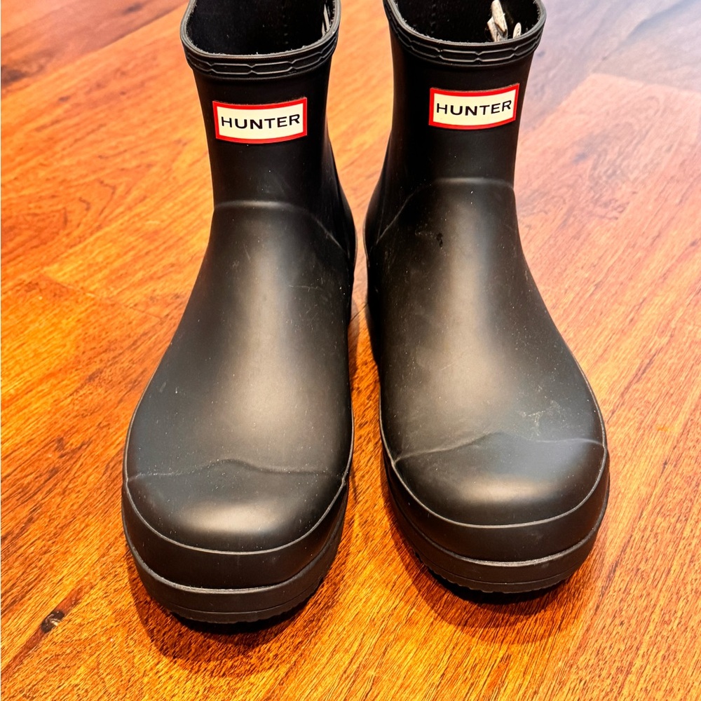 Hunter Classic Black Ankle Boots